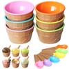 TRIXES Set of 6 Ice Cream Dessert Bowls and Matching
