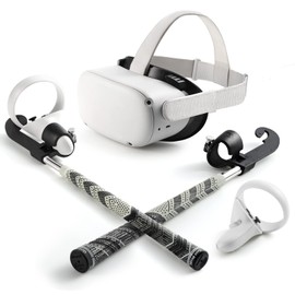 SUPERVR VR Gold Club Attachment for Oculus Quest 2 (Left Controller)