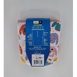 Javasok Sok It Javasok Soft Personal Beverage Cooler Fits Cups 22-28 oz New Christmas