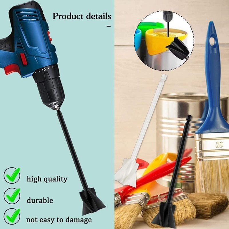 4 Pcs Epoxy Mixer Attachment for Drill, Reusable Paint and