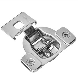 Burks Hinges 10 Pack 7/16'' Overlay Non- Soft Close Adjustable Cabinet Hinges for Kitchen Cabinet Stainless Steel Old Cabinet Small Hinge Screws Included