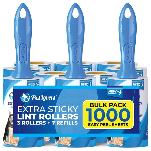 PetLovers PetLovers Extra Sticky Lint Roller Bulk Value Set 1,000