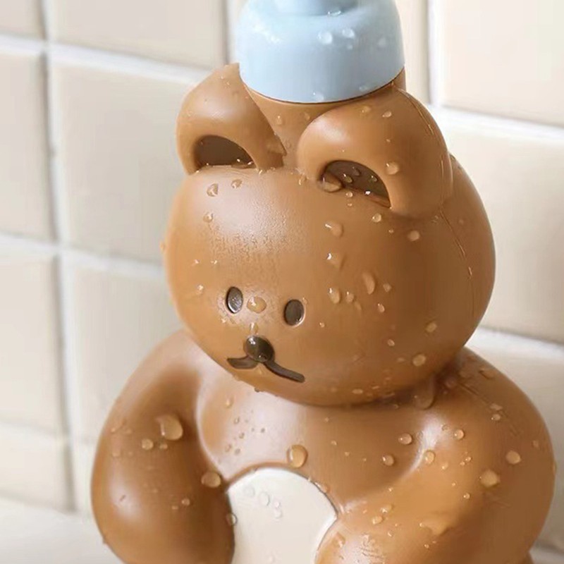 Foam Pump Bottle Cute Bear Shape Large Capacity Foaming Soap
