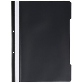 Classmaster PF25BK Clear Front Report & Project Covers — Black (Pack of 25)