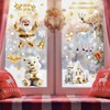 150 pcs Golden Christmas Window Stickers 9 Sheets Cling Static