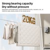 Hidden Retractable Clothesline Outdoor Indoor 13.78 Feet Heavy Duty Steel