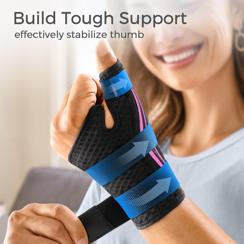 FREETOO Trigger Finger Splint for Thumb, Thumb Brace Right Hand