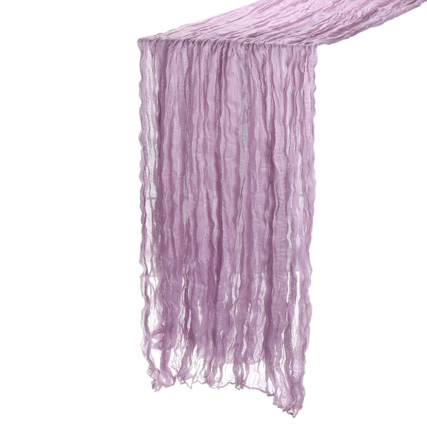 uxcell 13Ft Cheesecloth Table Runner, 35 x 157 Inch Rustic