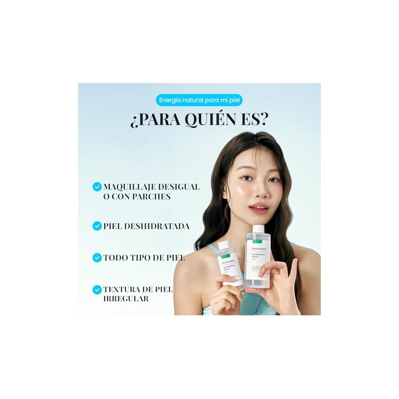 EQQUALBERRY - Tónico Exfoliante Facial Enzima Proteasa 300 ml -