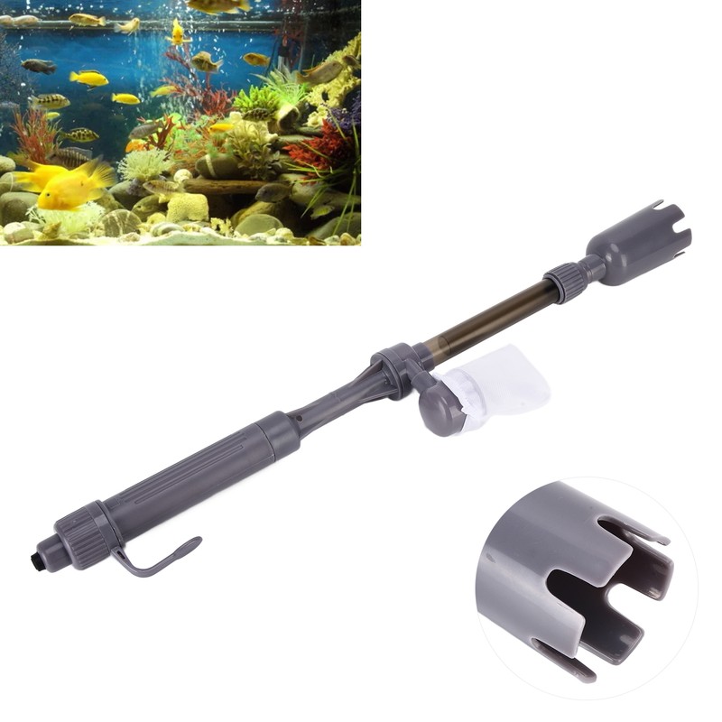 Electric Fish Tank Vacuum Cleaner Telescopic Multipurpose Aquarium Gravel Sand