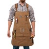 Rtcimoic Multi-Functional Men's Tool Apron, Multi-Pocket Canvas Apron, Welding, Carpenter,
