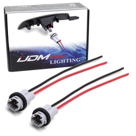 iJDMTOY Pair OEM-Spec Front or Rear Side Marker Light Power Cord Pigtail Connector Harness w/ 5-Inch Wiring Compatible with Mazda Miata MX-5, Mazda6, etc