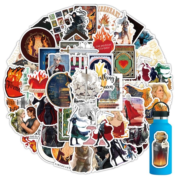 104Pcs SJM Book Stickers Acotar Merch Aesthetics StickersFantasy BookishStickers for