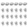 TOP-VIGOR 24Pcs M2 Simplex Bolt Wire Rope Clip, 304 Stainless