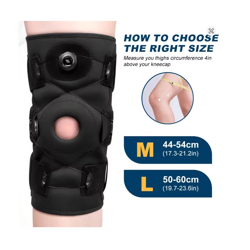 Toolzia Hinged Knee Brace with Side Stabilizers