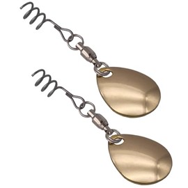 Predax 2 Spinner Blades for Softbaits Colorado Spinner Blade, Colour: Gold