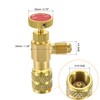 MECCANIXITY Charging Valve 1/4 SAE Male to 5/16 SAE Female
