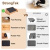StrongTek Ergonomic Rocking Foot Rest for Under Desk, Adjustable Foot