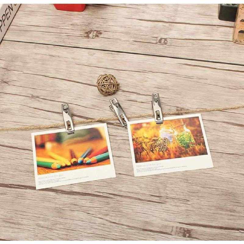 HappyHome Stainless Steel Silver Clothespins Set of 20 Cute Clothespins