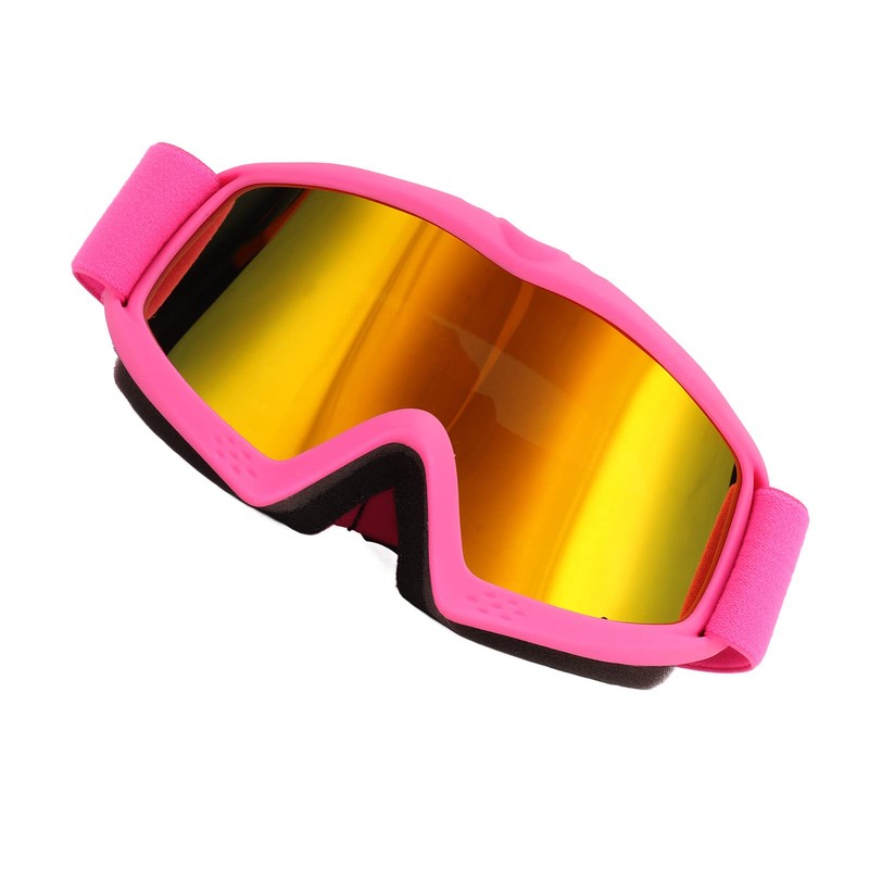 Snow Goggles, Fog Proof Impact Resistant Adjustable Over The Glasses