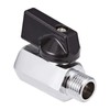 CPWUFIYD 2 Pack Brass Mini Ball Valve 1/4" NPT Female