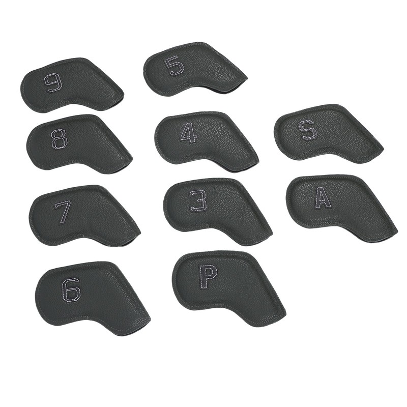 10 Pcs Golf Club Head Cover Stylish Exquisite PU Protective