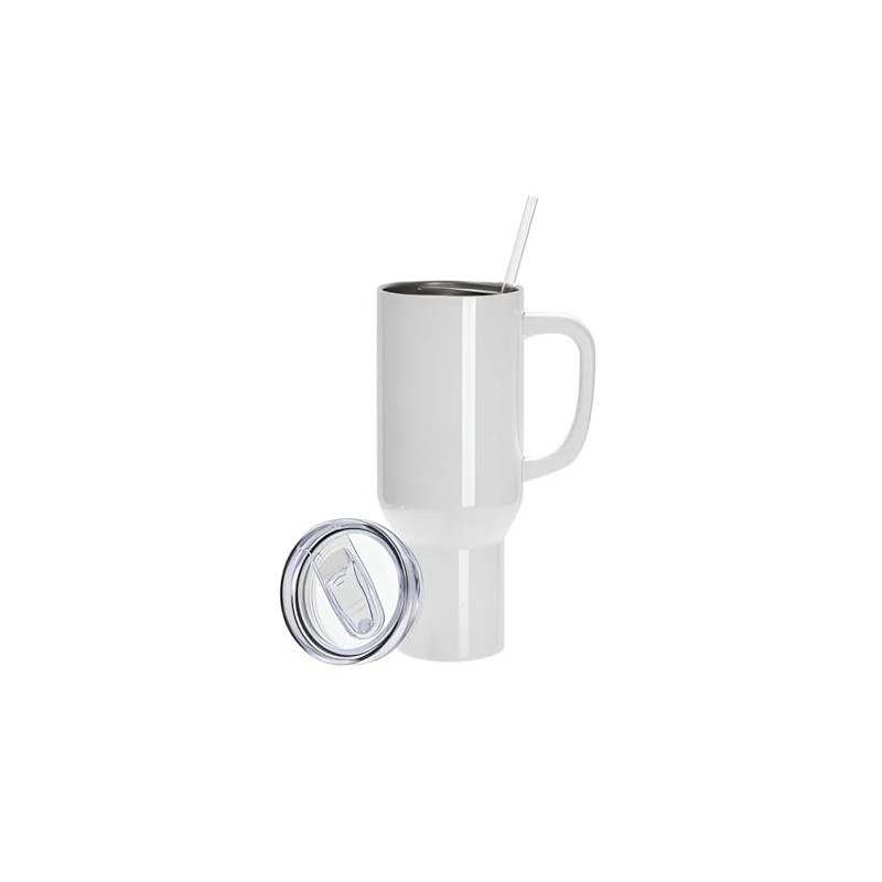 Smile & Sparkle Large Unisex 40oz Stainless Steel Travel Cup