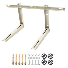 Yarssihha Mini Split Wall Mounting Bracket for Universal 7000-24000 BTU Ductless Air Conditioners Heat Pumps, Outdoor Heavy Duty Adjustable Wall Mount AC Bracket, Max Load: 260LBS