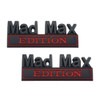 2Pc Madmax Edition Emblem 3D Badge Stickers with Double Tape
