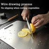 METOY Titanium Cutting Board,316 Stainless Steel Cutting Board,Upgrade Double Sided