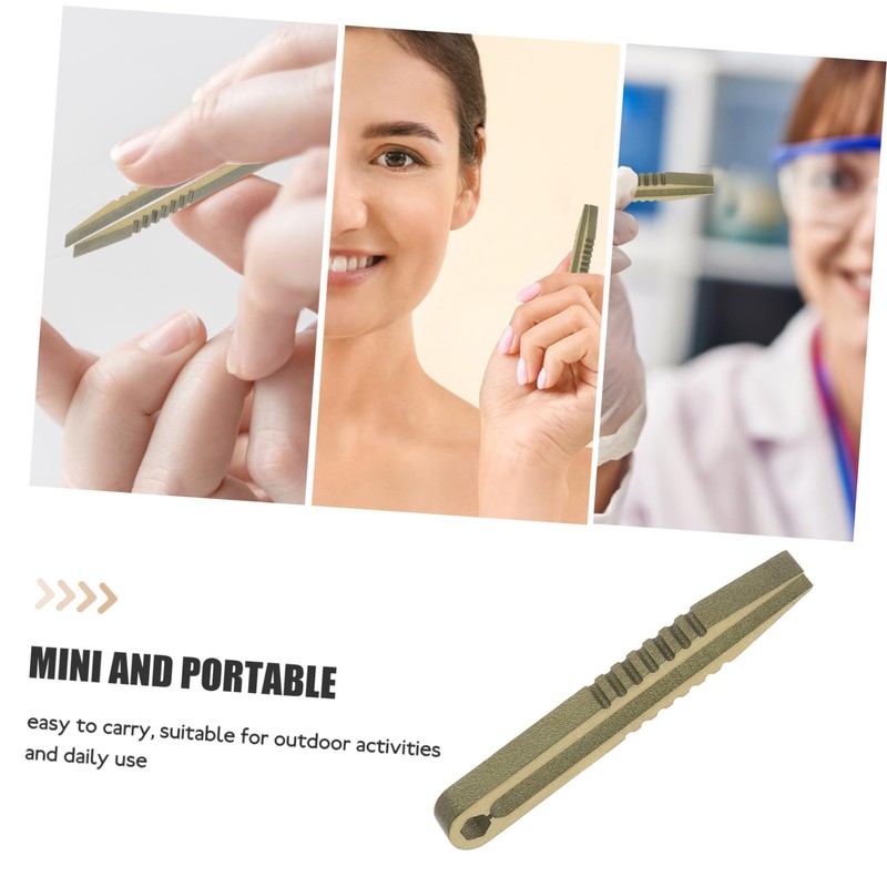 WOONEKY Camping Accessories Titanium Tweezer Mini Tool Portable Outdoor Tool