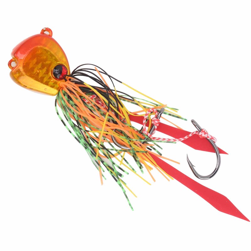 4Pcs 65g Fishing Artificial Baits Silicone Skirts Lures with Hook