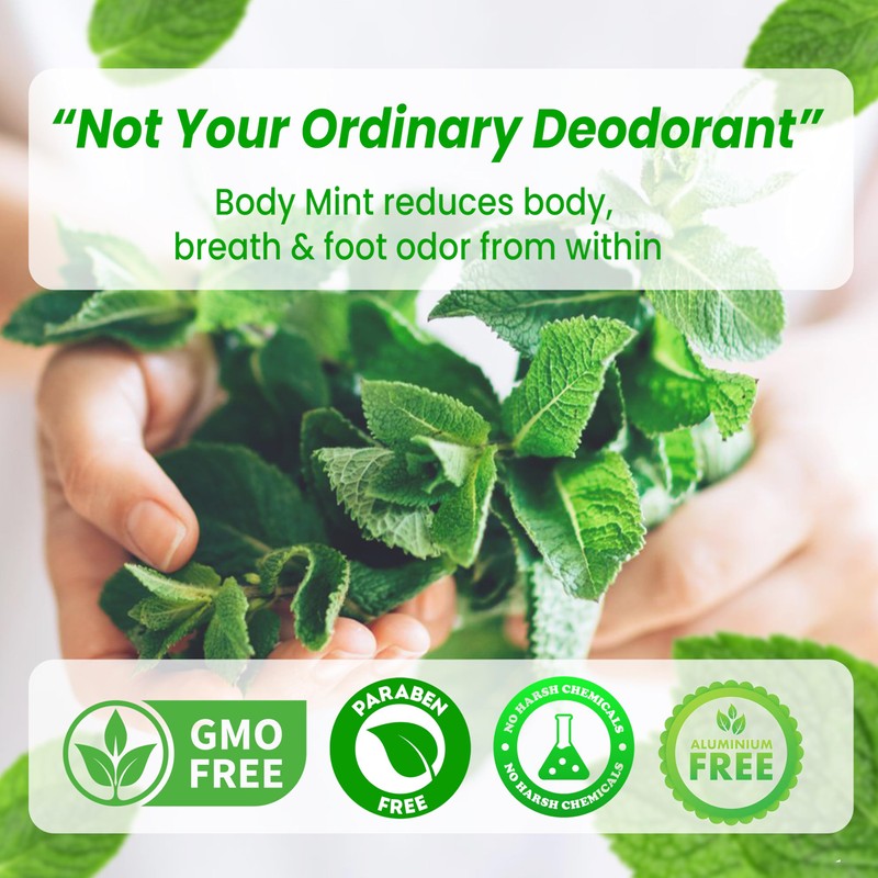 Body Mint Original | Chlorophyll Deodorizing Supplement for Full Body