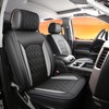 JOJOBAY Chevy Silverado Seat Covers,Leather Seat Covers for GMC Sierra,Custom