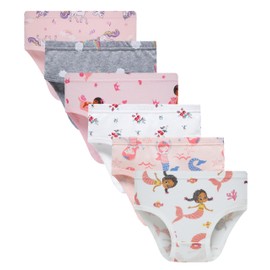 Hahan Girls Soft Cotton Panties Little Girls Underwear Mermaid Toddler Briefs 2Y