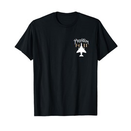 F-4 Phantom II Military Fighter Jet Aircraft Design T-Shirt