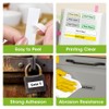 Phomemo A30 P15 Luminous Label Tape, Black on Glow-in-The-Dark Labels,