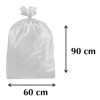 Naliplastic 200 Pzas Bolsa Basura 60x90 Resistente Blanca *facturamos