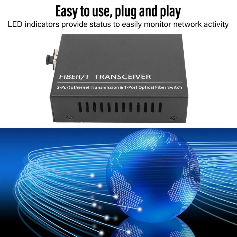 Fiber Transceiver 100M SFP to RJ45 Multifunctional Compatibility Optical Media