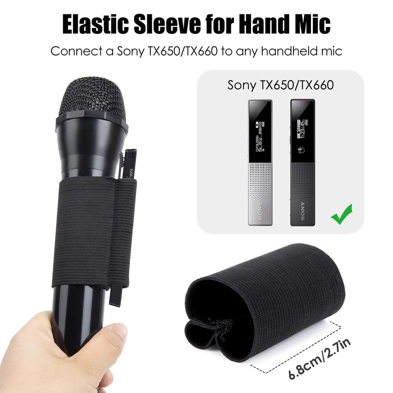 Flexible Elastic Band for Sony TX650 - Microphone Drawstring Elastic