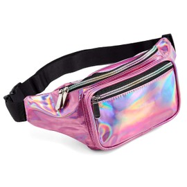 C.T.Soarsky Holographic Fanny Pack para Mujer Cinturón para Rave, Festival, Viajes, Fiesta