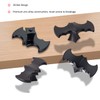 Lashow 6 Pack | Solid Gothic Dresser Drawer Knobs Black