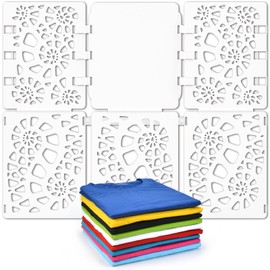 BoxLegend Shirt Folder Board V2 T Shirt Folder Folding Board Durable Plastic Easy to Fold Clothes Board Pure White