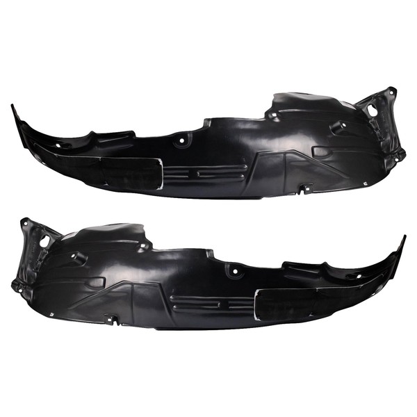 TRQ Front Inner Fender Liner Set Compatible with 2013-2015 Acura