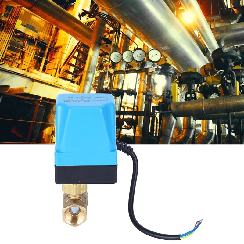 Electric Ball Valve 2‑Way 3‑Wire 2‑Control IP68 Protection Synchronous Motor