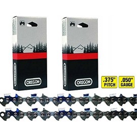 2 oregon chisel chainsaw saw chains 3/8 .050 84DL 72lgx084g ;HJ#7-545/MKI94 G1539293
