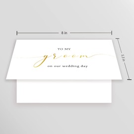 Spercy to My Groom on Our Wedding Day Card, Wedding Card to Groom, to Husband on Our Wedding Day Card