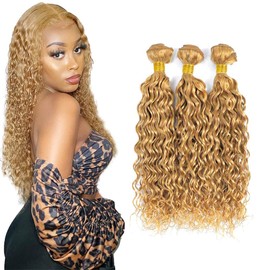 Honey Blonde Curly Bundles Blonde Kinky Curly Bundle 8A Grade Brazilian Virgin Hair 3 Bundles 20 20 20 Inch Color 27 Bundle Hair Extensions