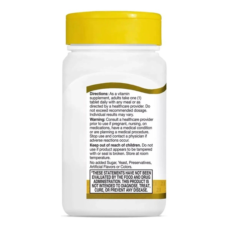 21st Century Biotina Cabello Piel Uñas 000 Mcg Sabor