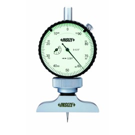 INSIZE 2341-E1 Dial Depth Gage, 0.001" Dial Indicator Graduation, 0" - 1.2"